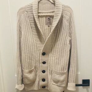 Seidensticker Men’s (or Women’s)Medium Lambs Wool Tan Shawl Cardigan Germany